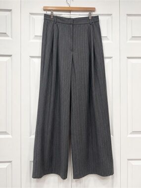 Worthington Gray Wide Leg Pants High Waisted
